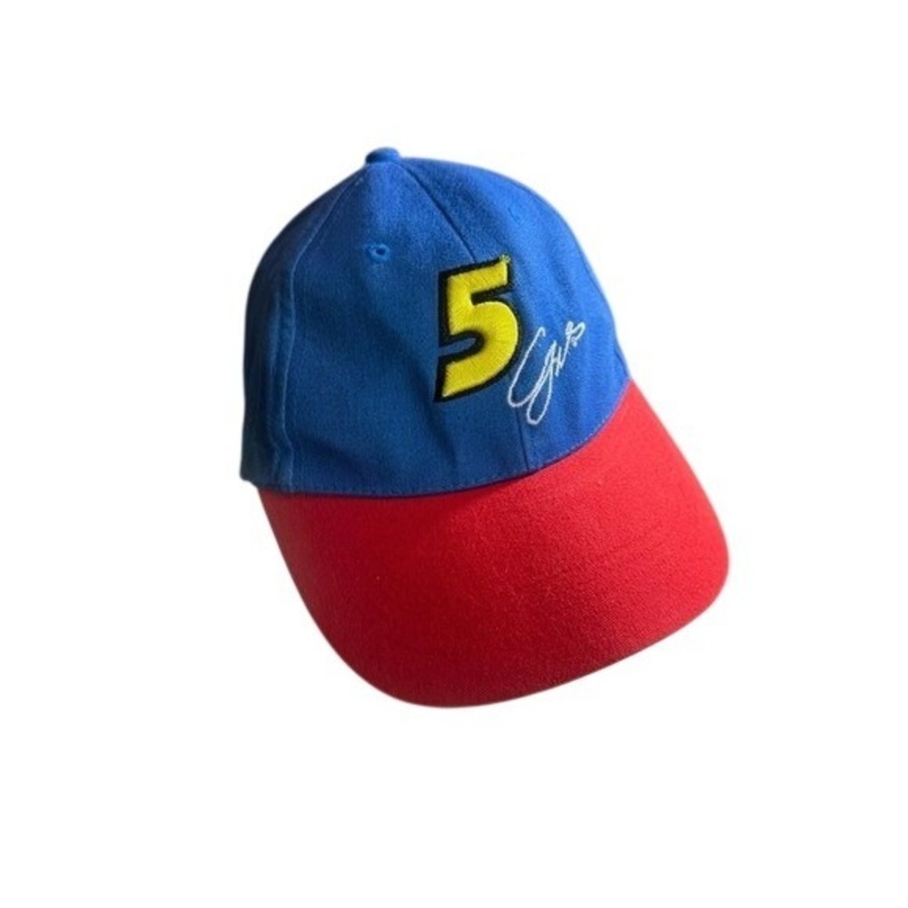 Vintage 2008 NASCAR Casey Mears Kellogg's Racing Hat‎ Blue Red Number 5 Cap